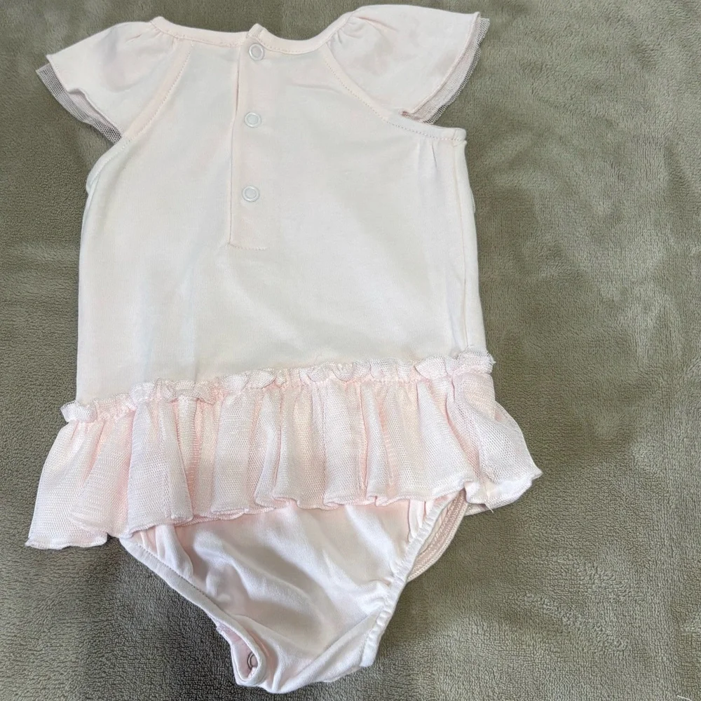 Miniclassix‎ Pink Baby Onesie with Bows